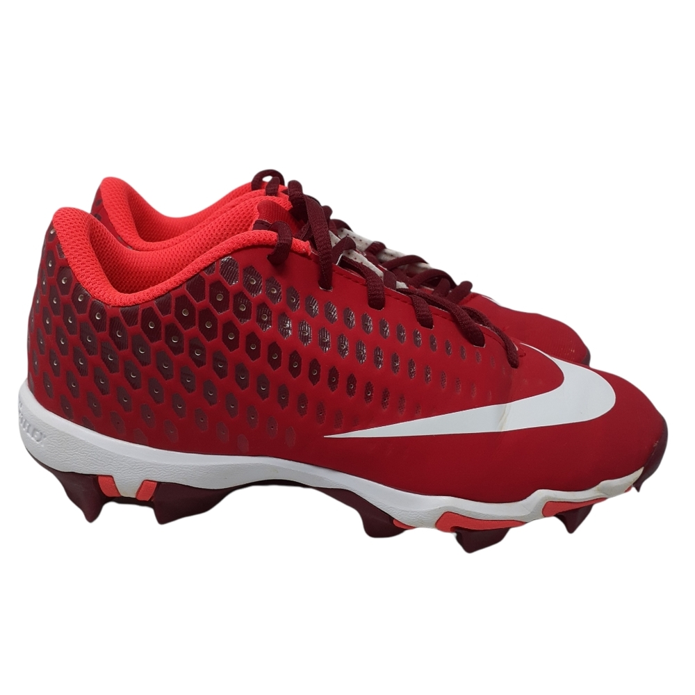 Nike Vapor Fast Flex Boys Red Baseball Cleats Size 5 Y